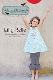 Lilly Belle Reversible Pinafore & Leggings Boutique Sewing Pattern by Violette Field Threads