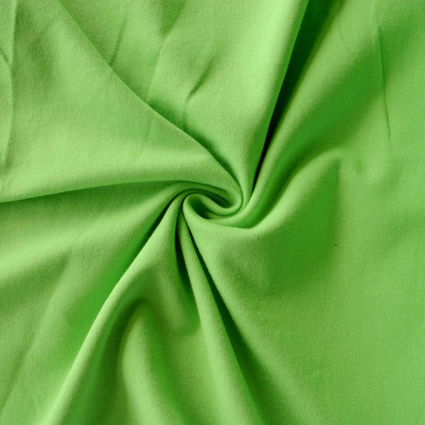 Lime Green 10 oz. Cotton Lycra Jersey Knit Fabric