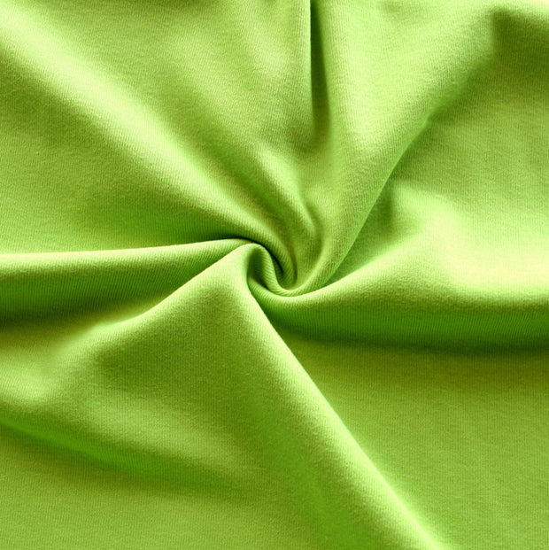 Lime Green Cotton Rib Knit Fabric