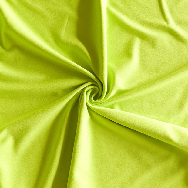 Lime Punch Bamboo Organic Cotton Spandex Jersey Knit Fabric - 23" Remnant