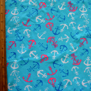 Little Anchors Nylon Lycra Swimsuit Fabric