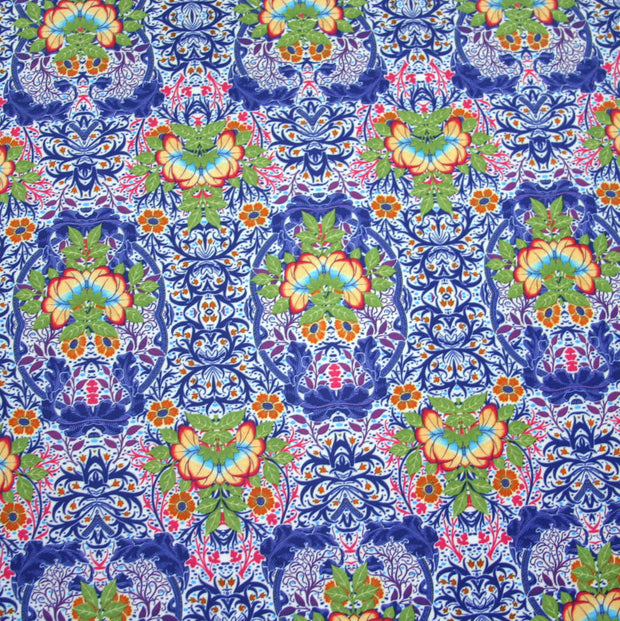 Lotus Paisley Nylon Spandex Swimsuit Fabric