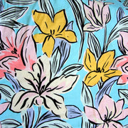 Lovely Lilies Cotton Lycra Knit Fabric