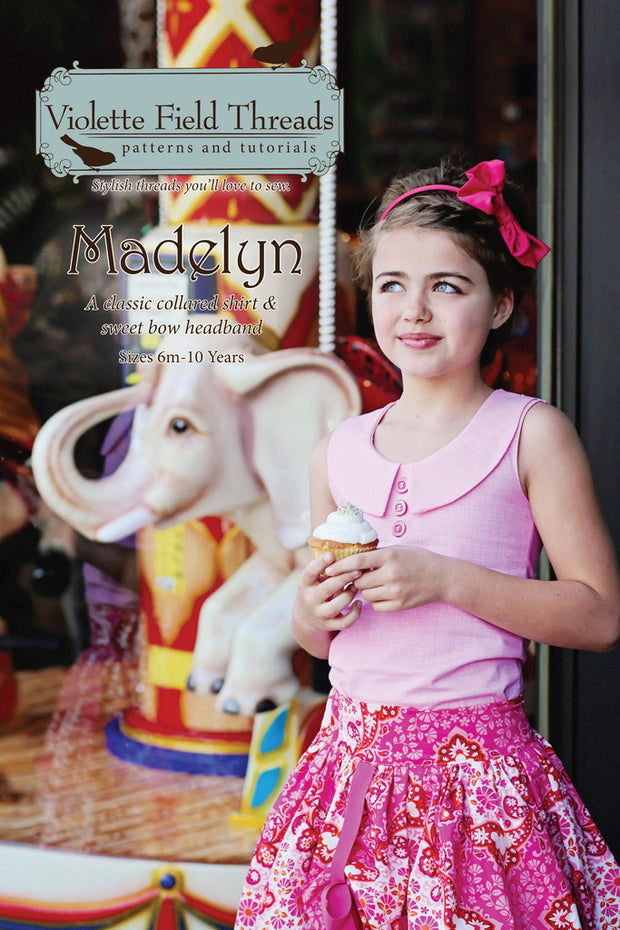 Madelyn Top & Headband Boutique Sewing Pattern by Violette Field Threads
