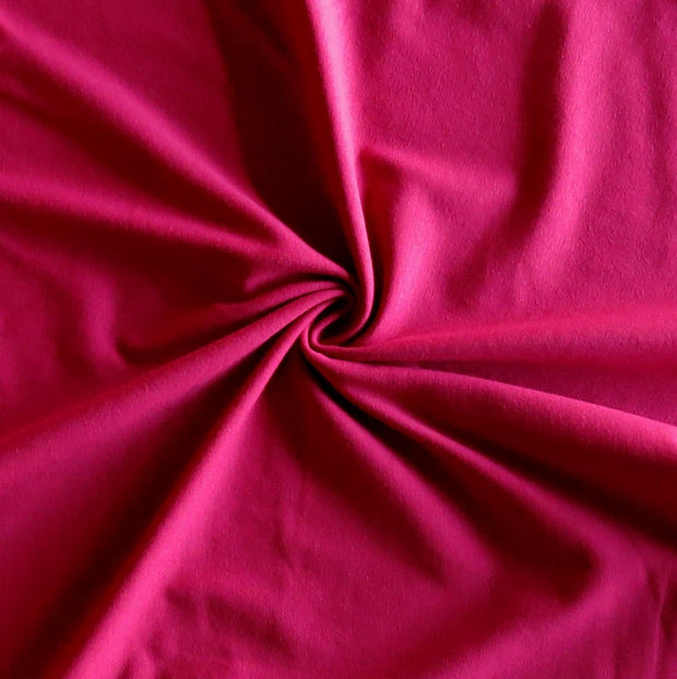 Magenta 10 oz. Cotton Lycra Jersey Knit Fabric