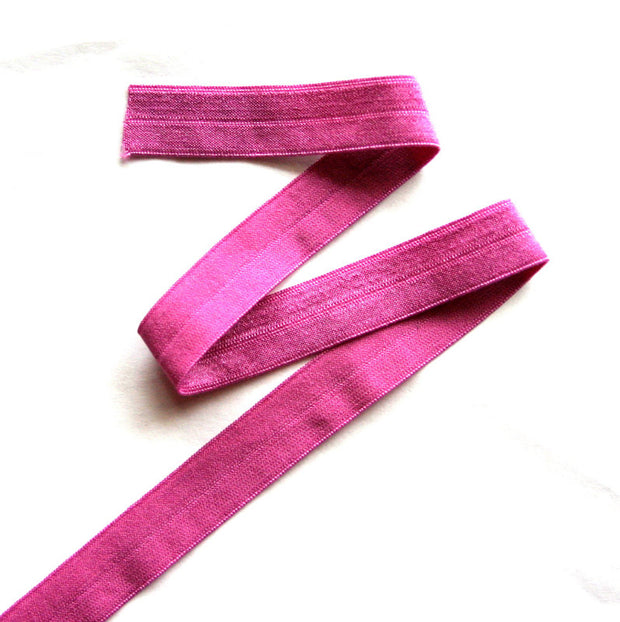 Magenta Fold Over Elastic Trim