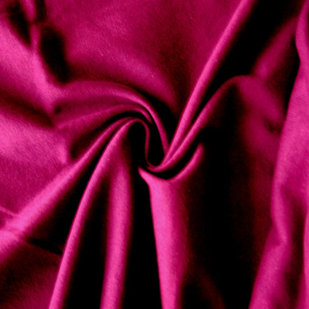 Magenta Cotton Jersey Knit Fabric