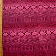 Magenta Snakeskin Nylon Lycra Swimsuit Fabric