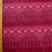 Magenta Snakeskin Nylon Lycra Swimsuit Fabric - 36" Remnant