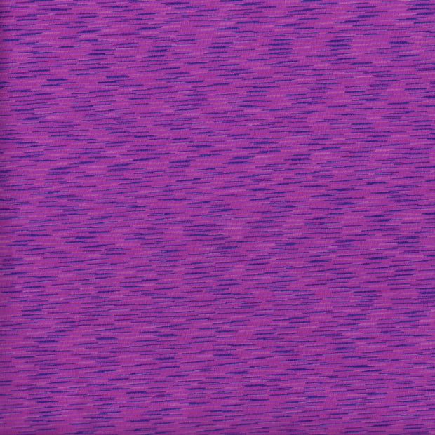 Magenta/Navy Space Dye Poly Lycra Jersey Knit Fabric - 19" Remnant