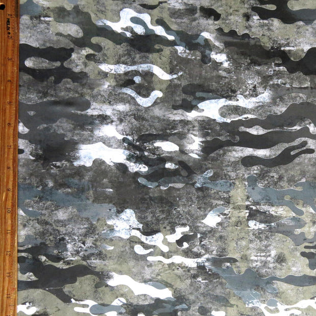 Marble Camo Nylon Spandex Swimsuit Fabric