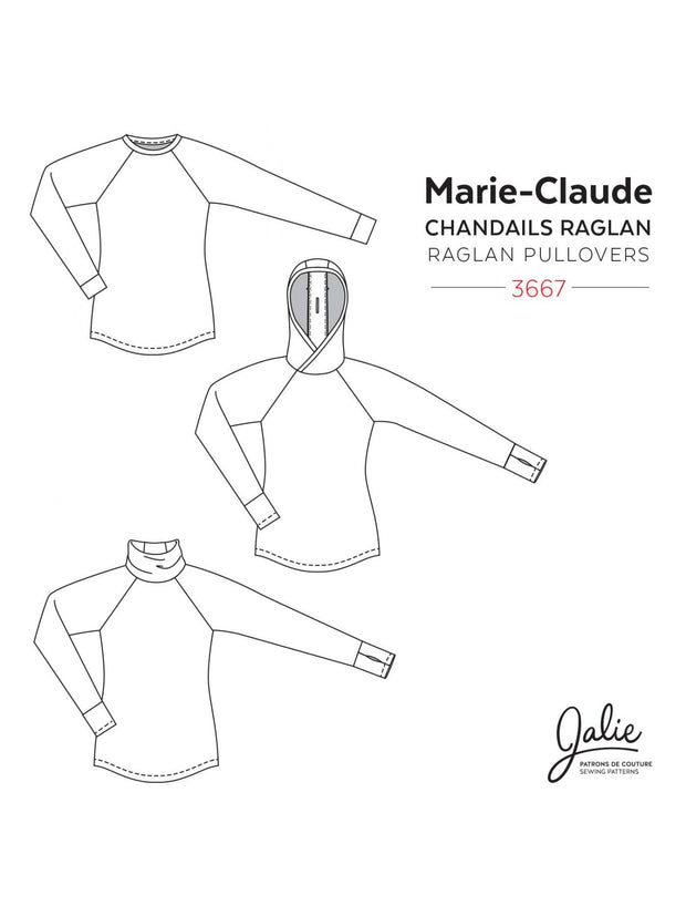 Marie-Claude Raglan Sewing Pattern by Jalie