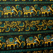 Marrakesh Elephants Cotton Lycra Knit Fabric