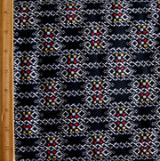 Matrix Squares Nylon Lycra Swimsuit Fabric