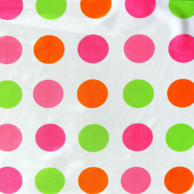 Jumbo Sorbet Polka Dots Mesh Fabric