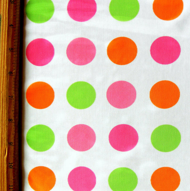 Jumbo Sorbet Polka Dots Mesh Fabric