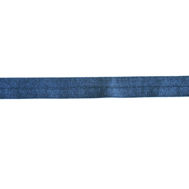 Midnight Blue Fold Over Elastic Trim