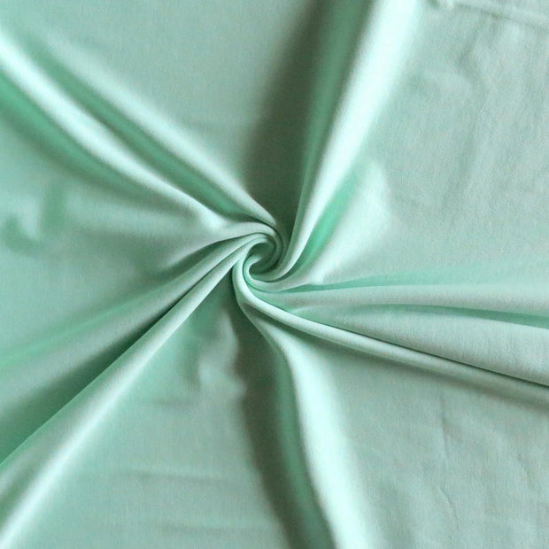 Mint Cotton Interlock Fabric
