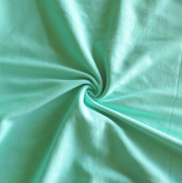 Mint Cotton Heavy Rib Knit Fabric