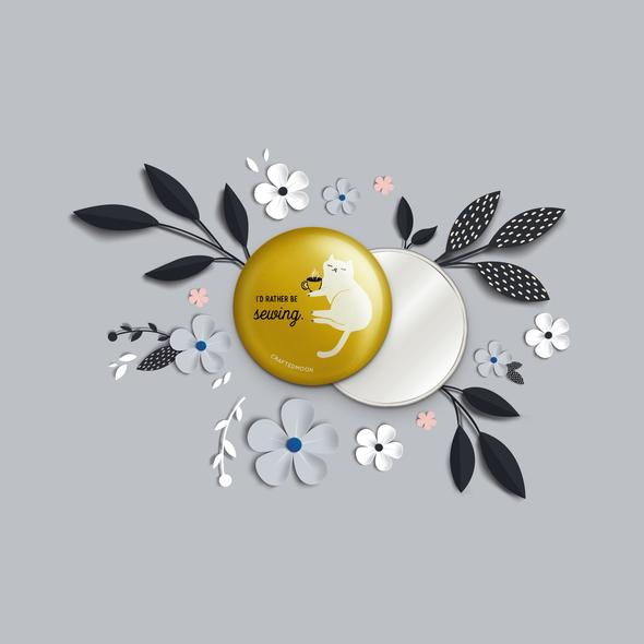 3" Rather Pocket Mirror by CraftedMoon