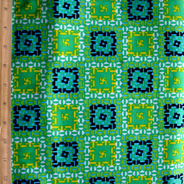 Mosiac Nylon Lycra Swimsuit Fabric