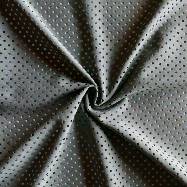 Moss Laser Dots Recycled Poly Spandex Athletic Knit Fabric