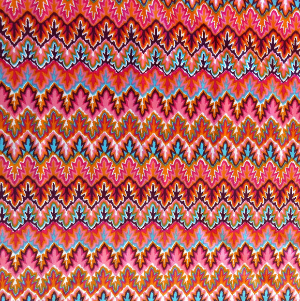 Multicolor Zig Zags Nylon Spandex Swimsuit Fabric