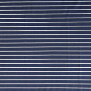 Navy 3/8 Inch and White Micro Stripe Nylon Spandex Swimsuit Fabric