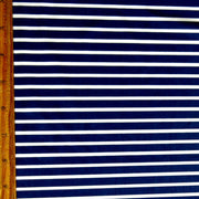 Navy/Off White Stripes Nylon Spandex Swimsuit Fabric