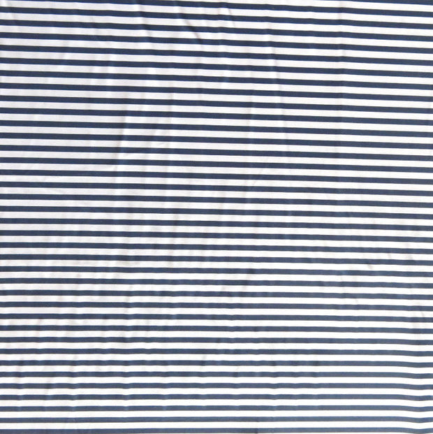 Navy and Pale Pink 1/8 inch Stripe Nylon Spandex Swimsuit Fabric