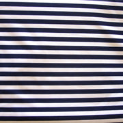 Navy and White 1/4" Stripe Nylon Lycra Swimsuit Fabric
