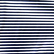 Navy and White 1/4" Stripe Nylon Spandex Swimsuit Fabric