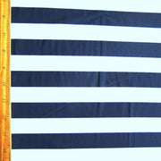 Navy and White 7/8 inch Stripe Nylon Spandex Swimsuit Fabric