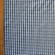 Navy and White Gingham Nylon Lycra Swimsuit Fabric