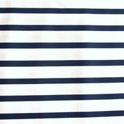 Navy/White Twin Negative Stripes Nylon Lycra Swimsuit Fabric