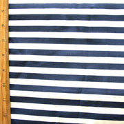 Navy and White Stripe Swimsuit Fabric - Seconds - Not Quite Perfect