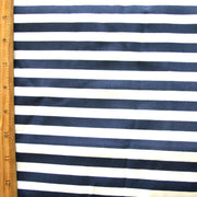 Navy and White Stripe Swimsuit Fabric - Seconds - Not Quite Perfect