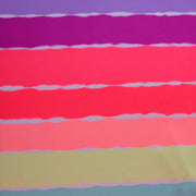 Neon Colorful Stripes Nylon Lycra Swimsuit Fabric - Seconds - Not Quite Perfect
