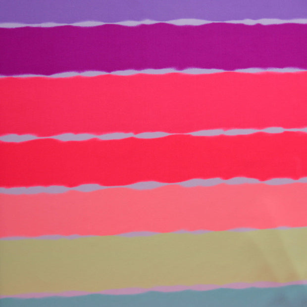 Neon Colorful Stripes Nylon Lycra Swimsuit Fabric - Seconds - Not Quite Perfect