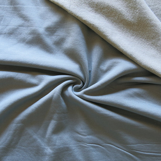 Classic Grey Polartec Powerstretch Fleece Knit Fabric