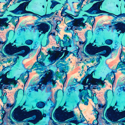 Oil Slick Nylon Spandex Swimsuit Fabric