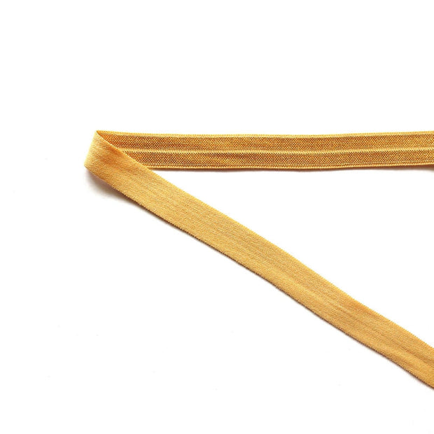 Old Gold Fold Over Elastic Trim