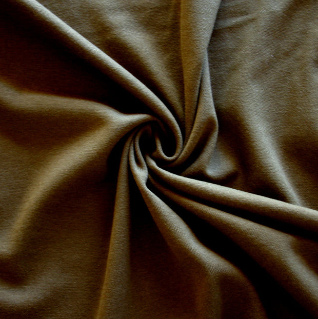 Olive Bamboo Cotton Spandex Rib Knit Fabric
