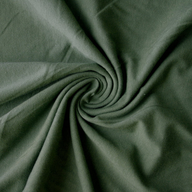 Green jersey knit fabric store