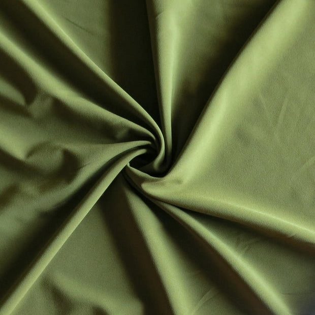New Olive Green Stretch Woven Fabric