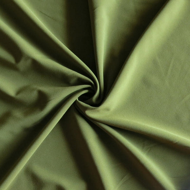 Olive Green Stretch Woven Fabric