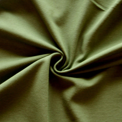 New Olivine Bamboo Organic Cotton Spandex Jersey Knit Fabric