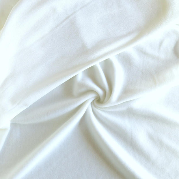 Optic White Polartec Powerstretch Fleece Knit Fabric