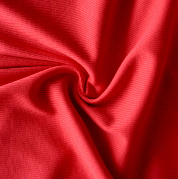 Orange/Red 2x1 Cotton Rib Knit Fabric