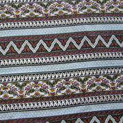Paisley Stripe Cotton Lycra Knit Fabric